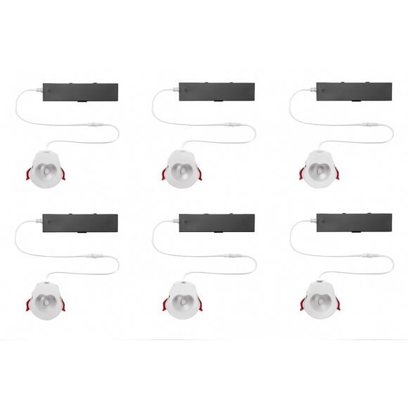 6-pack Commercial Electric LED 3 inch Slim LED Trimless Recessed Kit 1005592795 - Picture 1 of 5